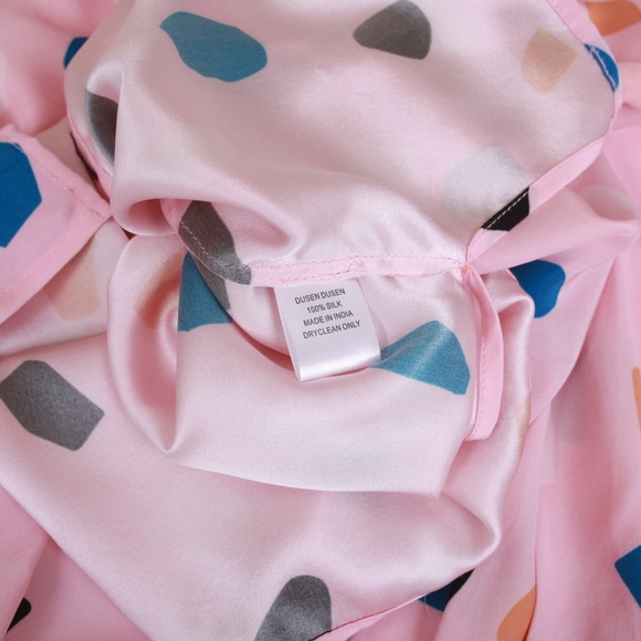 Dusen Dusen Pink Rocks Banded Button Down L/S Top - Picture 7 of 8